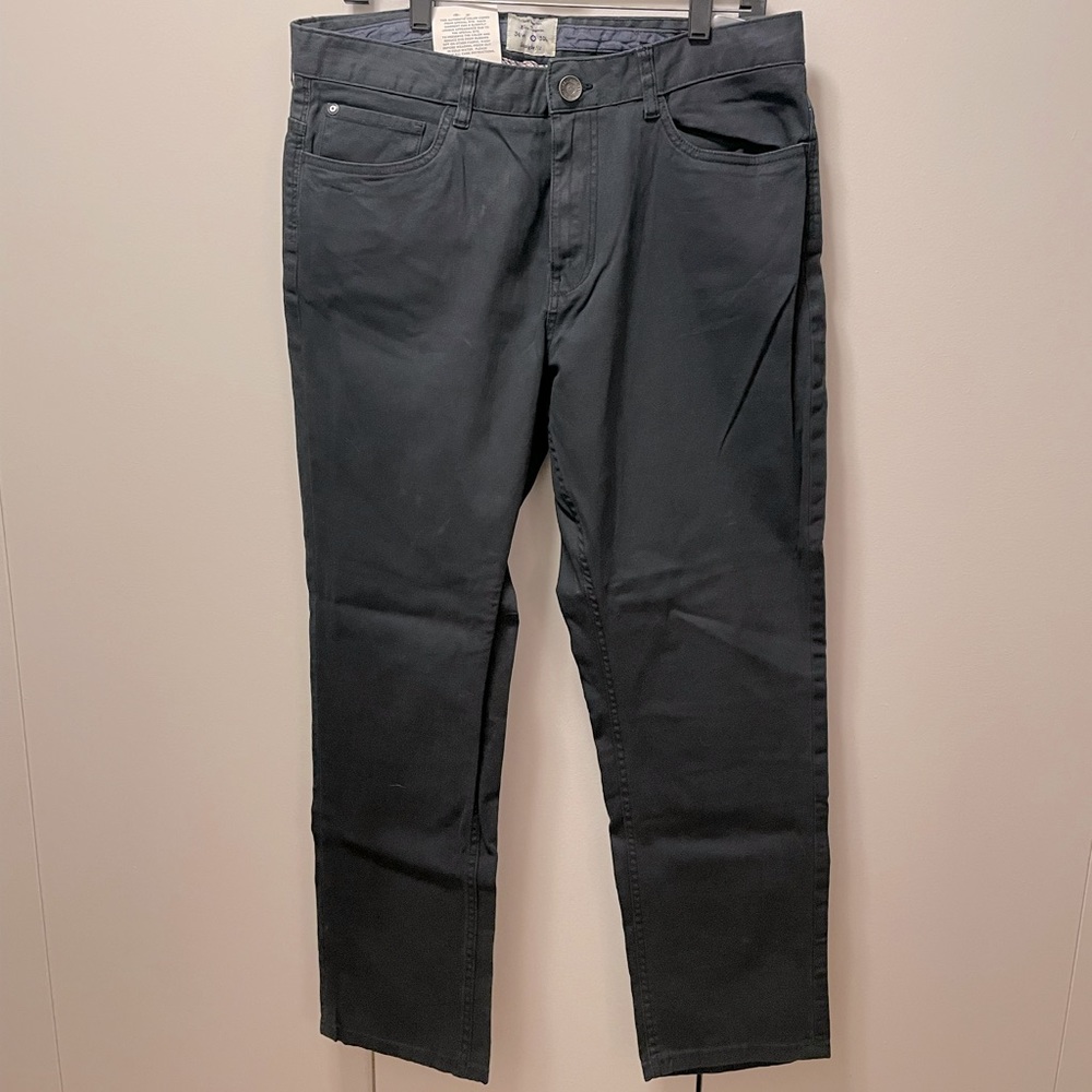 NWT Ben Sherman Mens 5 Pocket Canvas Pants 36x30